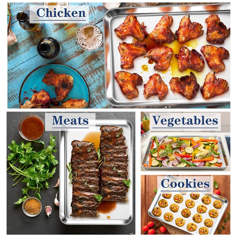 P&P CHEF 17.3 Inch Baking Cookie Sheet, Oven Pan Tray
