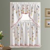 GOHD 3pcs Farmhouse Kitchen Cafe Curtain Set Air Brushed by