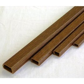 オーム電機 テープ付きモール 木目チーク1号 1m×1本 KUROSU MOORU 1 TIIKU