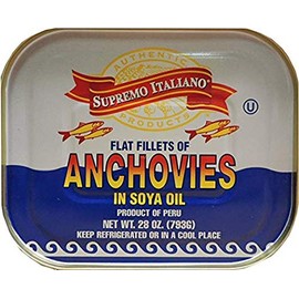 Supremo Italiano - Anchovies in Soy Oil - 28 oz