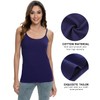 vislivin Women's Undershirt with Shelf Bra Cotton Tank Top Spaghetti