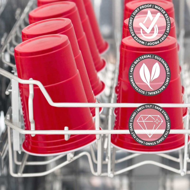 GOODS+GADGETS Party Cups; Reusable Beverage Cups Red Cups Drinking Cups