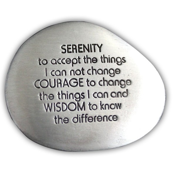 Cathedral Art Serenity Prayer Soothing Stone - Engraved Rock with