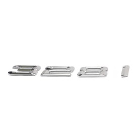 Topteng Rear Trunk Type Plate Badge Emblem Numbers Letter Sticker Fit for 328 i 328i Chrome