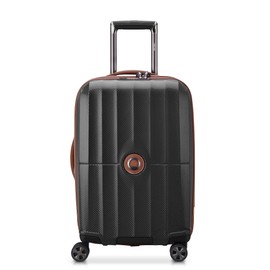 DELSEY Paris St. Tropez Hardside Expandable Luggage with Spinner Wheels, Black, Carry-on 21 Inch