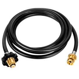 10 ft. Propane Hose Adapter, Propane Hose with P.O.L Fitting, Regulator for RV, Gill, Gas Stove, Gas Generator, Gas Hose for Heater, for MH9B, Portable, Buddy, and MH18B Big Buddy, and more.