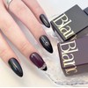 Deep Maroon handmade nail tips - Almond / 딥마룬 수제네일팁