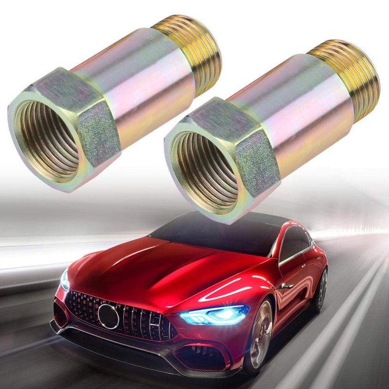 2Pcs M18*1.5 O2 Oxygen Sensor Spacer, O2 Sensor Adapater Extender
