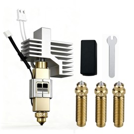 0.4MM Ceramic Hotend Kit for Elegoo Centauri Carbon – Extruder Kit with 3 Replacement Brass Nozzles 320℃ Heat Resistant Reinforced Welding for Elegoo 3D Printer