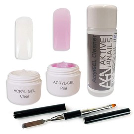 AcrylGel PolyGel with High Viscosity - Extremely Stable - Nail Gel Set Modelling Gels UV/LED (AcrylGel Basic 3)