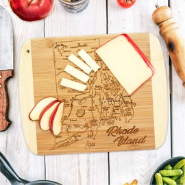 Totally Bamboo A Slice of Life Rhode Island Bamboo Serving and Cutting Board
