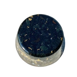 Black Jade Nephrite Single Crystal Small Tower Buster Orgone Generator Energy Accumulator PERFECT GIFTING TOOL! Made using Advance Harmonics Orgonite Many Beautiful! (Black Jade Nephrite)
