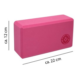Yoga Block Set of 2 VonBueren Pink | 22 x 12 x 7.5 cm Each Yoga Block | Yoga Blocks for Men and Women Made of EVA | Blocks for Pilates