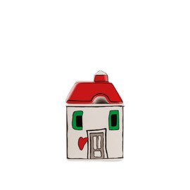 EGAN Le Casette Sugar Bowl, Red, 7 x 11 cm