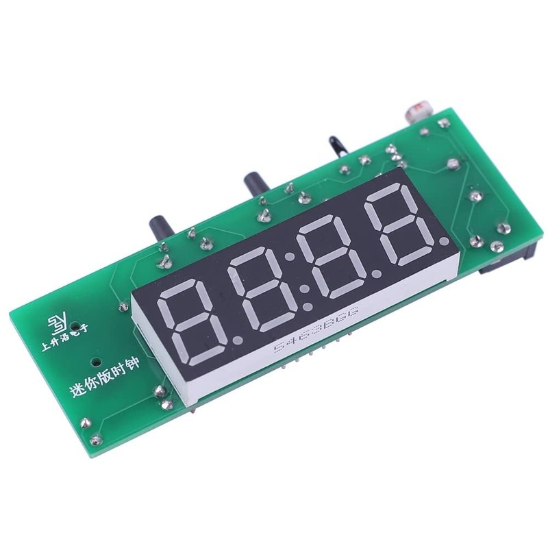 DONGKER Clock Kits, 4-Digit DIY Digital LED Clock Kit with