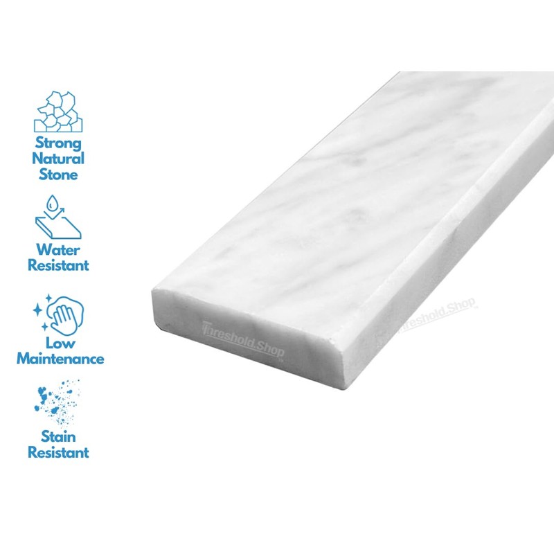 Threshold.Shop 2 x 36 inches | Double Beveled Marble Threshold