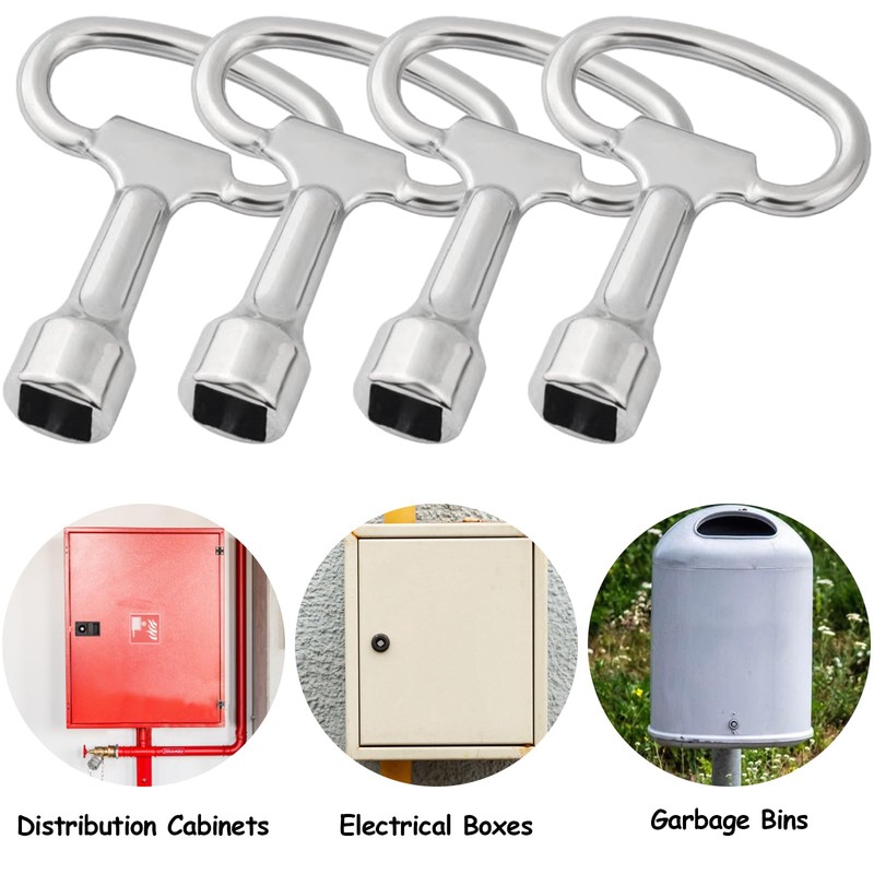 Tarocat Set of 4 square keys, mandrel key, square key,
