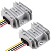 DROK Voltage Reducer 2pcs, DC to DC Buck Converter Adjustable