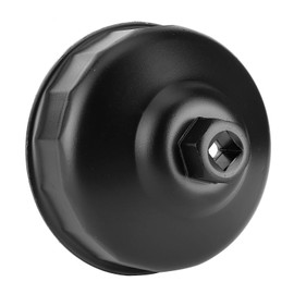 Oil Filter Wrench, 86mm 16 Flute Oil Filter Cap Removal Tool, Iron+Alloy Heavy Duty Oil Filter Socket Fit for C70, S60, S70, S80, V40, V70, XC70, XC90