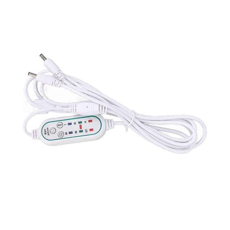 Electric Heated Slippers Temperature Adjustable Winter Soft Plush Heating Shoes