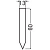 Yamato Plastics Flower Labels (100 pieces) 2.4 inches (6 cm)
