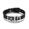 Fashion Simple Stainless Steel Bracelet Women Bangle Heart Shape Pendant