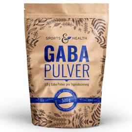 GABA Powder - Gamma Amino Butyric Acid Powder 500 g - Vegan - 100% Natural - Own Production - With Extra Measuring Spoon