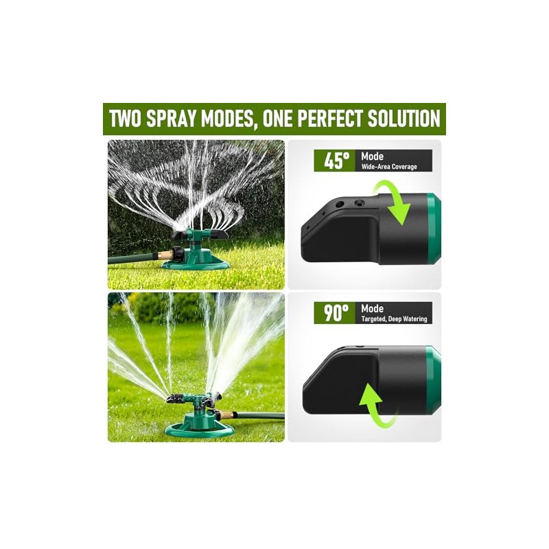 360° Rotating Lawn Sprinkler System for Efficient Watering