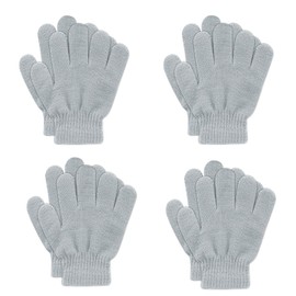 YukiniYa Kids Winter Gloves 1-5Pairs Magic Knit Warm Stretch Full Fingers Gloves for Boys Girls Toddler Children 1-15 Years