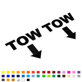 Tow MSA Specification Rally Car Sticker, Vinyl Decal Sticker, Car Bumper Sticker, Funny Caravan Sticker, JDM Tuning Sticker, 90mm Each