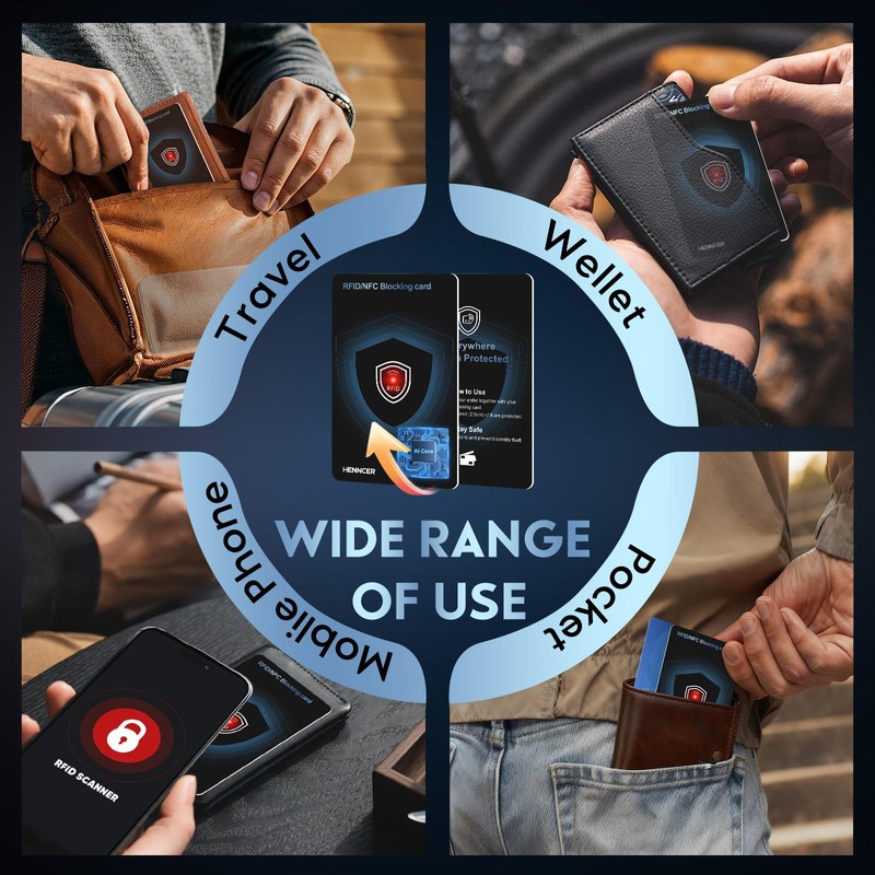 2026 NEW RFID Blocking Card Set with Indicator Light,Wallets Shield,Credit