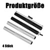 YOGAZEN Set of 4 Pull Tubes, Silver/Black, 7 cm Portable