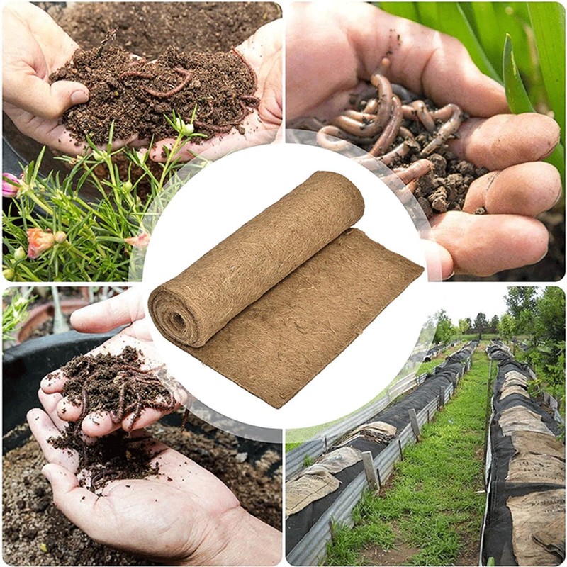 Worm Container Blanket, Jute Fibre Mat, Biodegradable Jute Fibre for