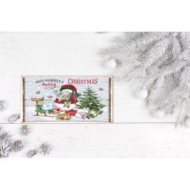 Twisted R Design Snowman Have a Merry Little Christmas Handmade Sign Farmhouse  Door Hanger Sign