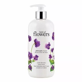 Philosophy NEW + PUMP PHILOSOPHY FIELD OF FLOWERS PERFUMED BODY LOTION 16 OZ VIOLET BLOSSOM