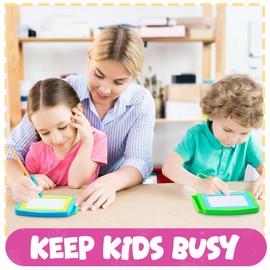 Bedwina Magnetic Drawing Board for Kids - (Pack of 6) Erasable Doodle Sketch Tablet and Travel Drawing Pad for Boys and Girls, Birthday Party Favors and Party Stocking Stuffers for Kids