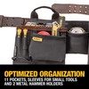 DEWALT Leather Tool Belt, Durable, 11 Pocket Professional Belt (DWST550112)