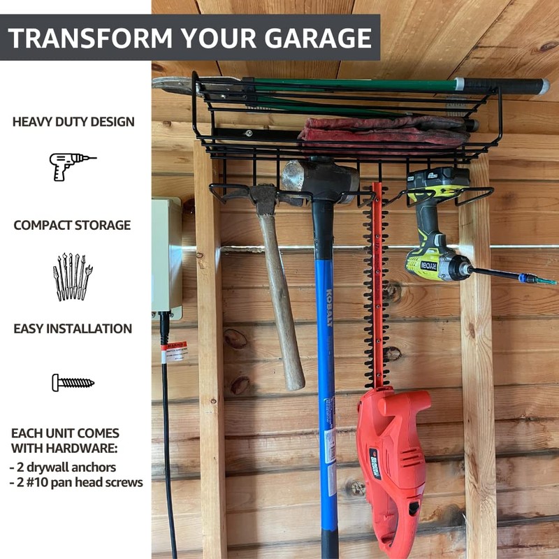 C2M Heavy Duty Floating Tool Shelf & Organizer | Wall