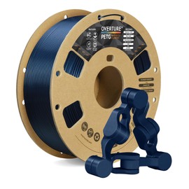 OVERTURE PETG 3D Printer Filament 1.75mm, 1kg Filament (2.2lbs), Dimensional Accuracy Probability +/- 0.02mm, Fit Most FDM Printers (Starry Blue)