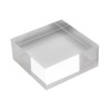 Square Acrylic Block 70 x 70 x 30 mm Transparent,
