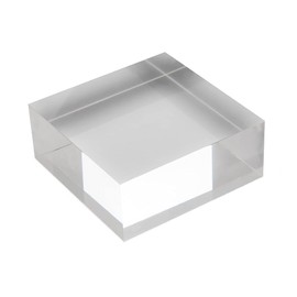 Square Acrylic Block 70 x 70 x 30 mm Transparent, Glossy Polished Side Edges / Acrylic / Acrylic Glass Zeigis®