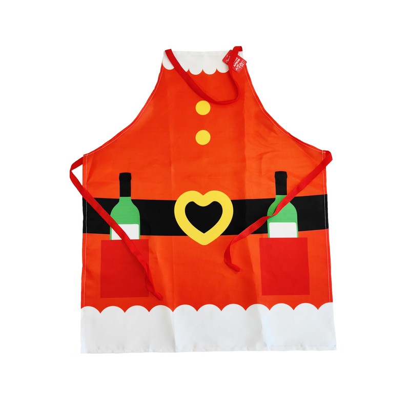 SHATCHI Christmas Apron Santa Costume 70x85cm – Holiday Kitchen Chef