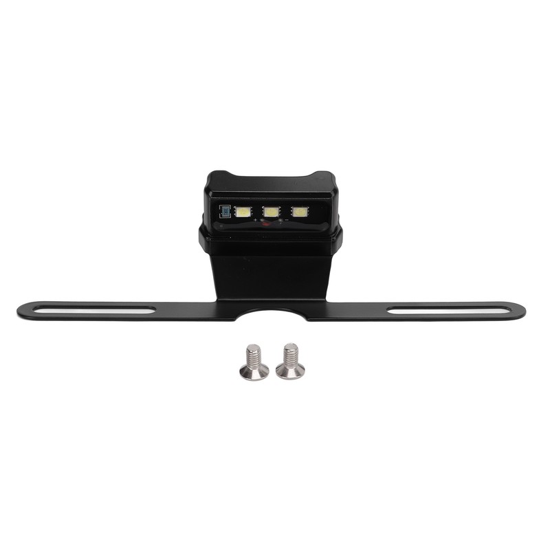 Motorcycle License Plate Lamp Blue LED with Bracket Univeral for