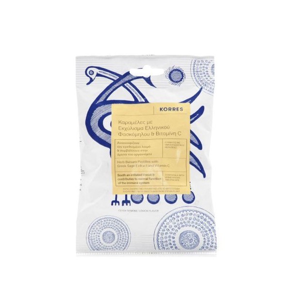 Korres Herb Balsam Pastilles Greek Sage & Vitamin C, 50gr