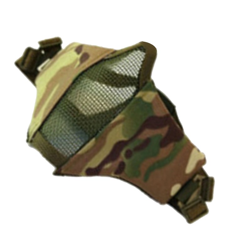 Steel Mesh Protective Face Shield Half Face Oxford Cloth Breathable