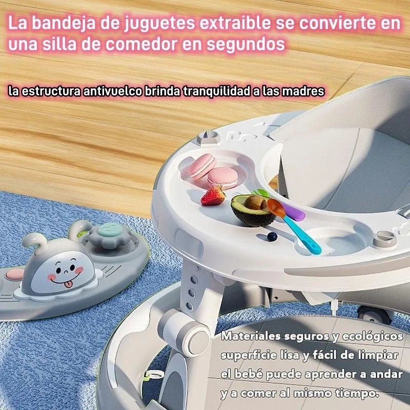 Andadera Para Bebé Con Bandeja De Juguetes Musical Seguro