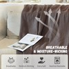 MIGIOL 100% Cotton Waffle Weave Sofa Blanket, Lunch Break, Queen