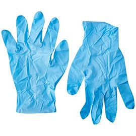 St John Ambulance Nitrile Examination Gloves, Powder Free, Blue, Size L (Pack of 1 Pair of Gloves)
