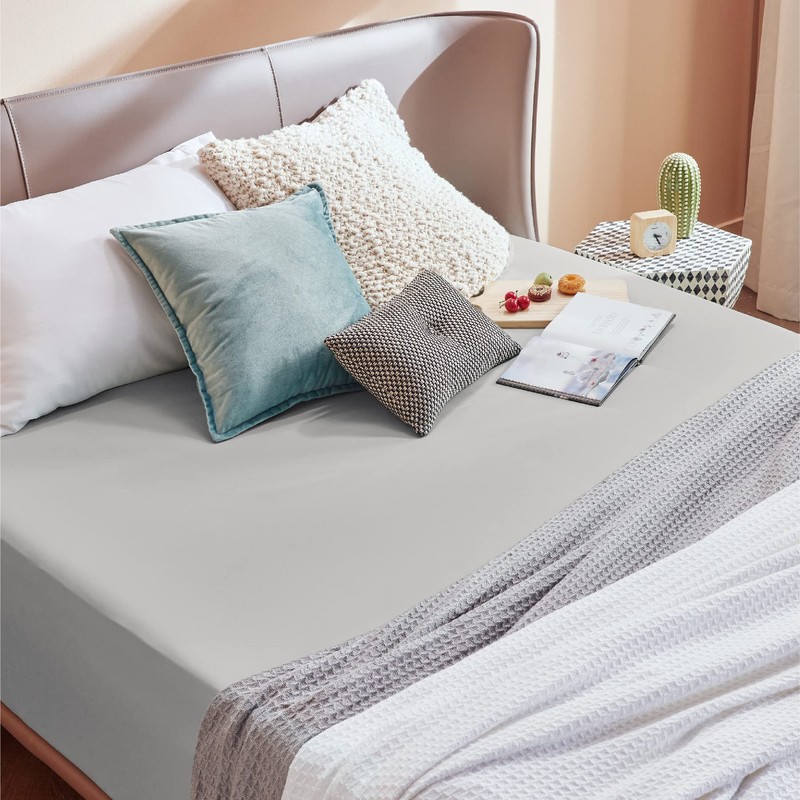 Bedsure Small Double Fitted Sheet - Bed Sheets Extra Deep