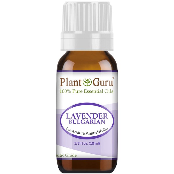 Lavender Essential Oil 10 ml (Bulgarian) 100% Pure Natural Undiluted Therapeutic Grade for Skin, Body and Hair Growth, Aromatherapy Diffuser, Great for Relaxation and Calming.